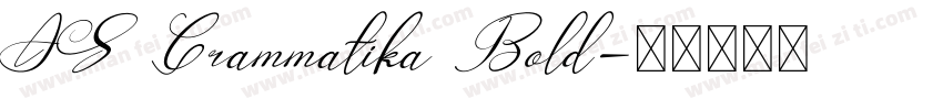 AS Grammatika Bold字体转换